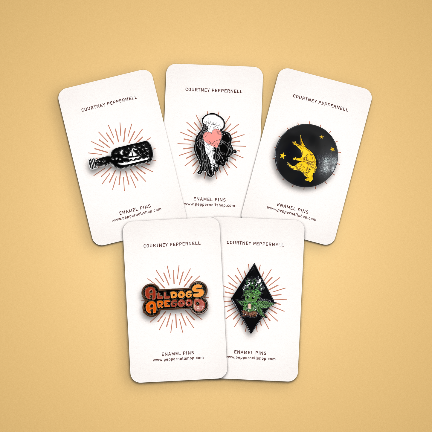 Courtney Peppernell Enamel Pin Collector's Pack - Enamel Pins