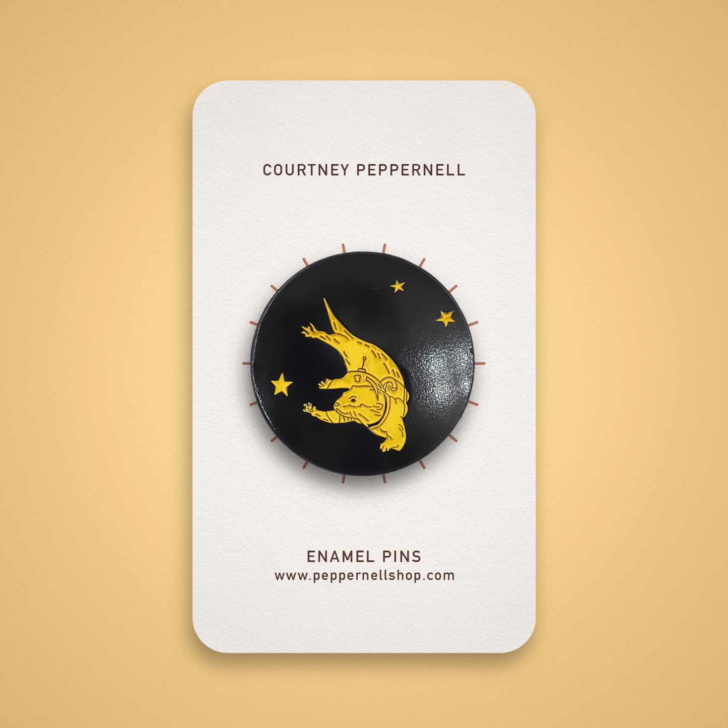 Enamel Pin - Space Otter - I Hope You Stay